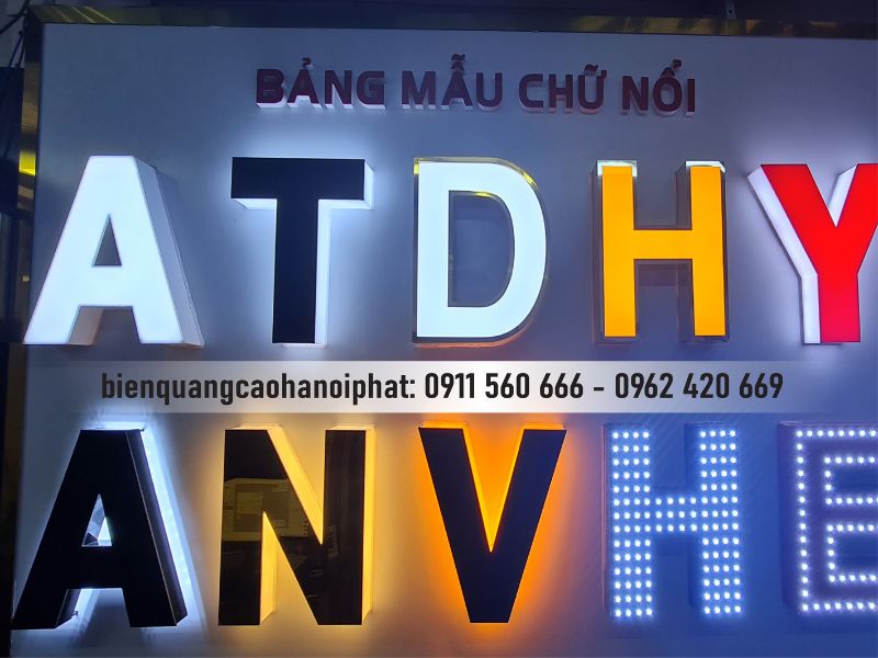 Mẫu chữ quảng cáo NKM-01