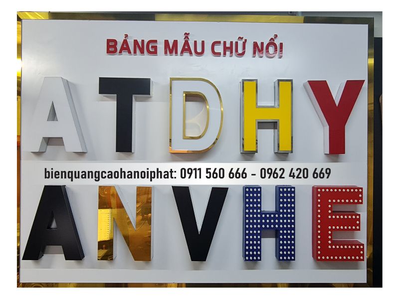 Mẫu chữ quảng cáo NKM-01