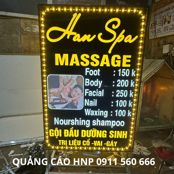 Biển Quảng Cáo Spa Đứng 