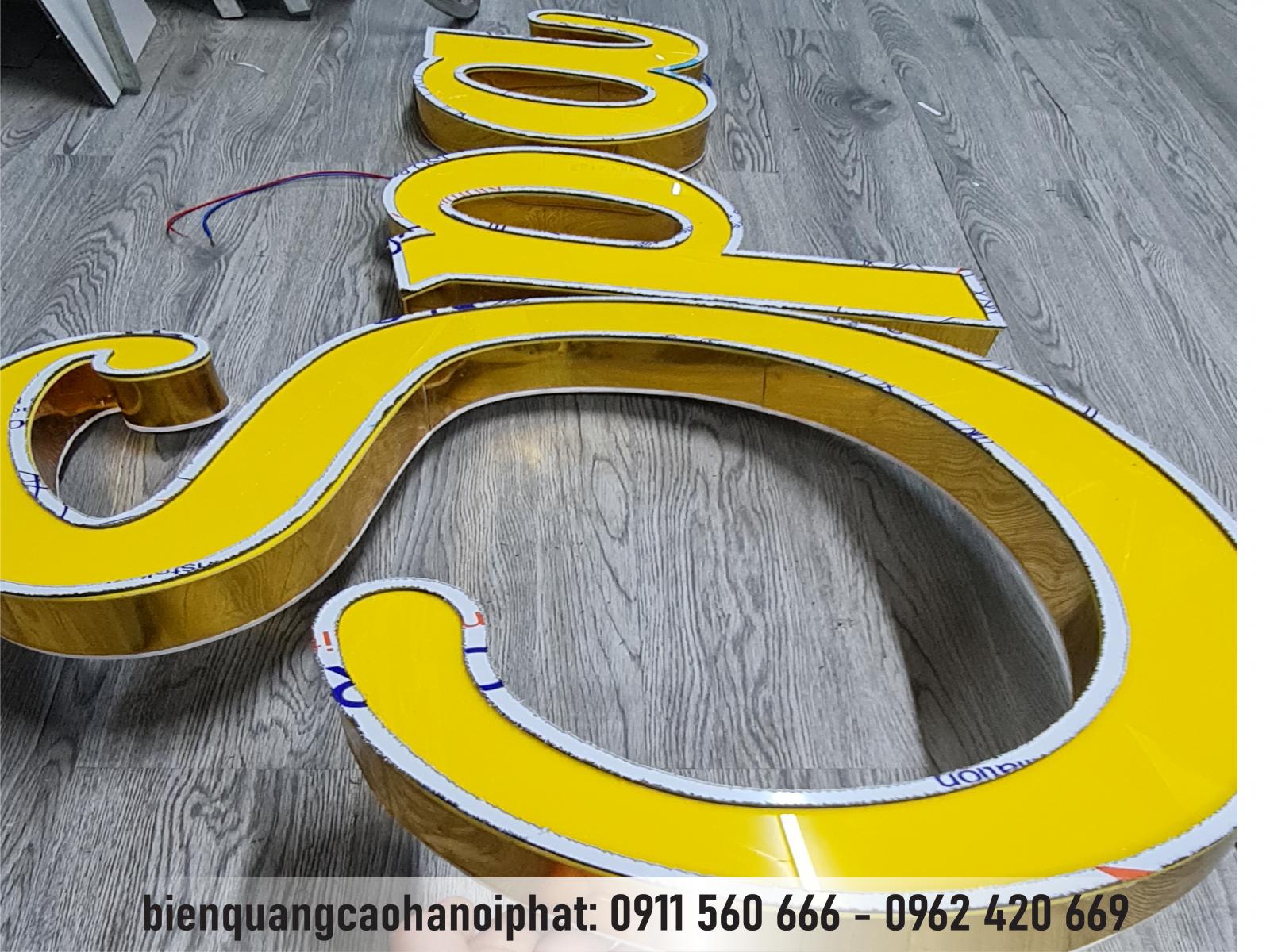 chữ nổi đèn led